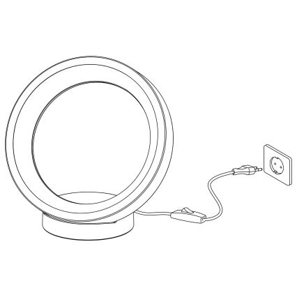 Eglo - LED RGBW Димируема настолна лампа LED/16W/230V ZigBee
