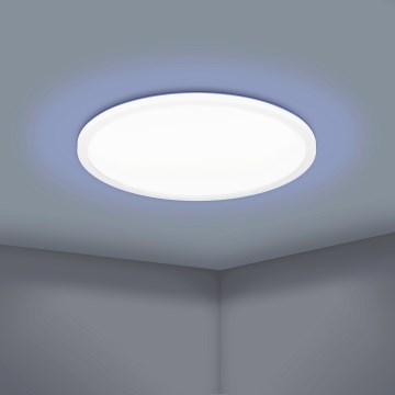 Eglo 900086 - LED RGBW Димируем плафон ROVITO-Z LED/14,6W/230V 2700-6500K Ø 29,5 см бял
