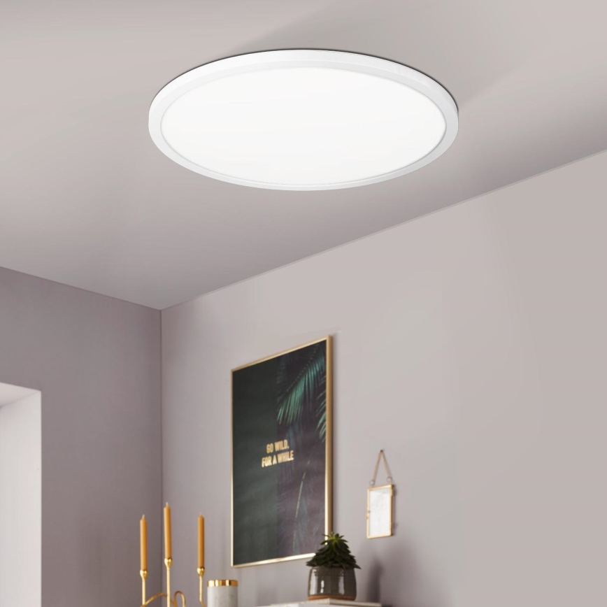Eglo 900086 - LED RGBW Димируем плафон ROVITO-Z LED/14,6W/230V 2700-6500K Ø 29,5 см бял
