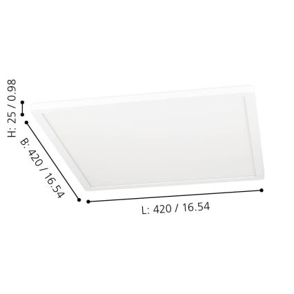 Eglo - LED RGBW Димируема лампа LED/16,5W/230V 2700-6500K  бял ZigBee