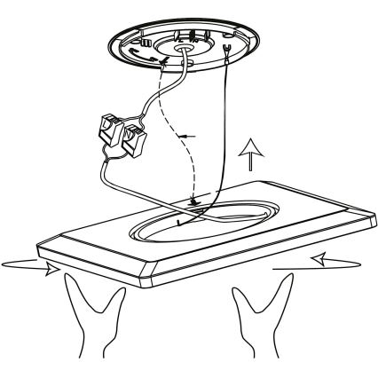 Eglo 900093 - Димируемо LED RGBW таванно осветително тяло ROVITO-ZLED/14,6W/230V черно