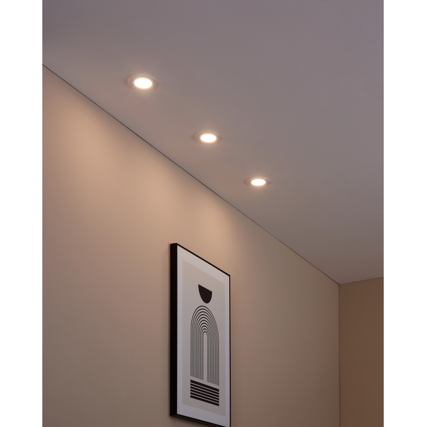 Eglo - К-кт 3xLED Димируема лампа за вграждане FUEVA-Z  LED/2,8W/230V IP44