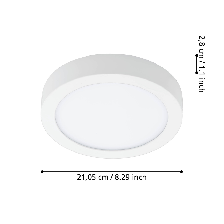 Eglo - Димируемо таванно LED осветително тяло за баня LED/16,5W/230V 2700-6500K IP44 ZigBee Ø 21 см