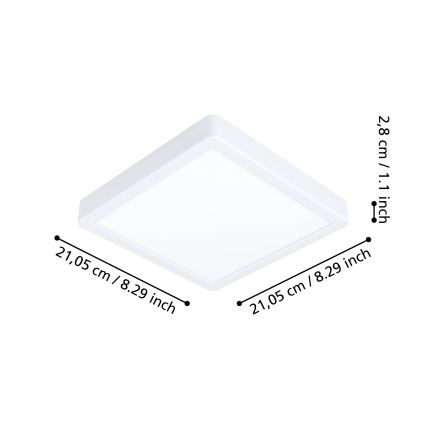 Eglo - LED Димируема лампа за баня LED/16,5W/230V 2700-6500K IP44 ZigBee