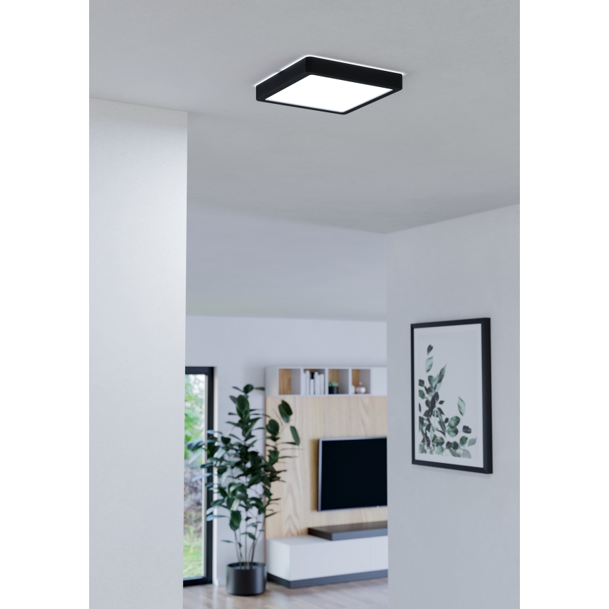 Eglo - LED таванно осветително тяло за баня с възможност за димиране LED/16,5W/230V IP44 ZigBee 21x21 см
