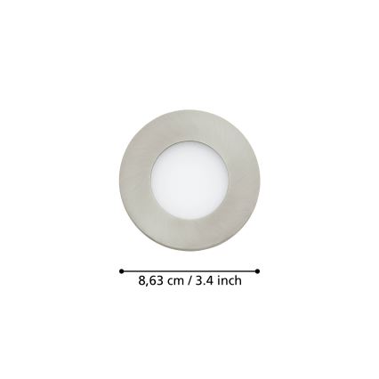 Eglo - -кт 3бр. LED димируеми лампи за баня FUEVA-Z  LED/2,8W/230V IP44