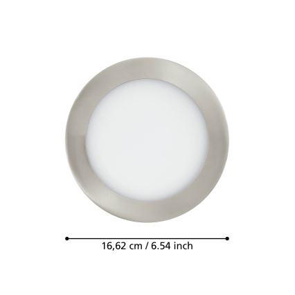 Eglo - LED димируемо вградено осветително тяло за баня LED/10,5W/230V IP44 ZigBee Ø 16,5 cm