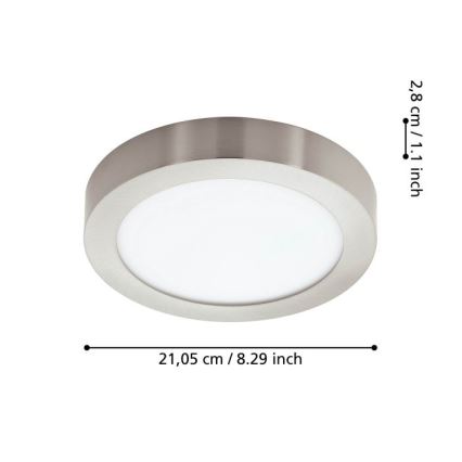 Eglo - LED димируемо таванно осветително тяло за баня LED/16,5W/230V IP44 ZigBee диаметър 21 cm
