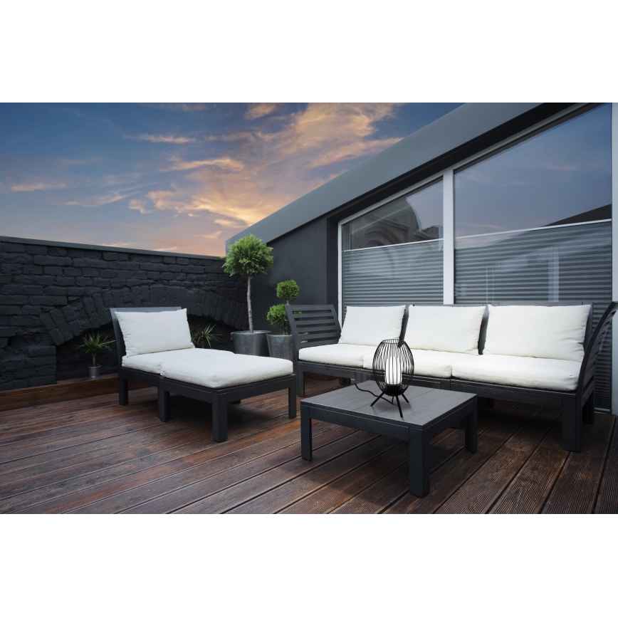 Eglo - Екстериорна настолна лампа 1xE27/28W/230V IP44