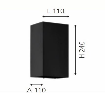 Eglo - LED RGB Димируем екстериорен аплик 2xGU10/5W/230V IP55 2700-6500K