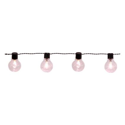 Eglo - LED Екстериорни декоративни лампички 16xLED/0,064W/24V IP44 черни