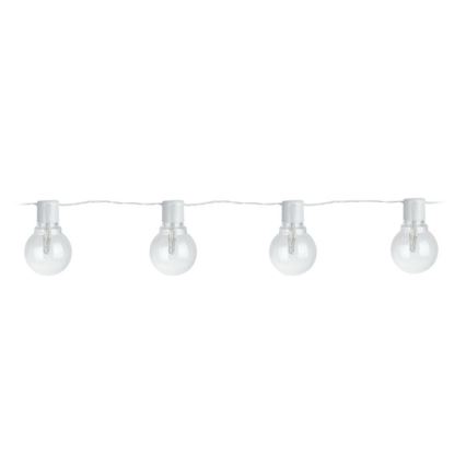 Eglo - LED Екстериорна декоративна верига 16xLED/0,064W/24V IP44 бяла
