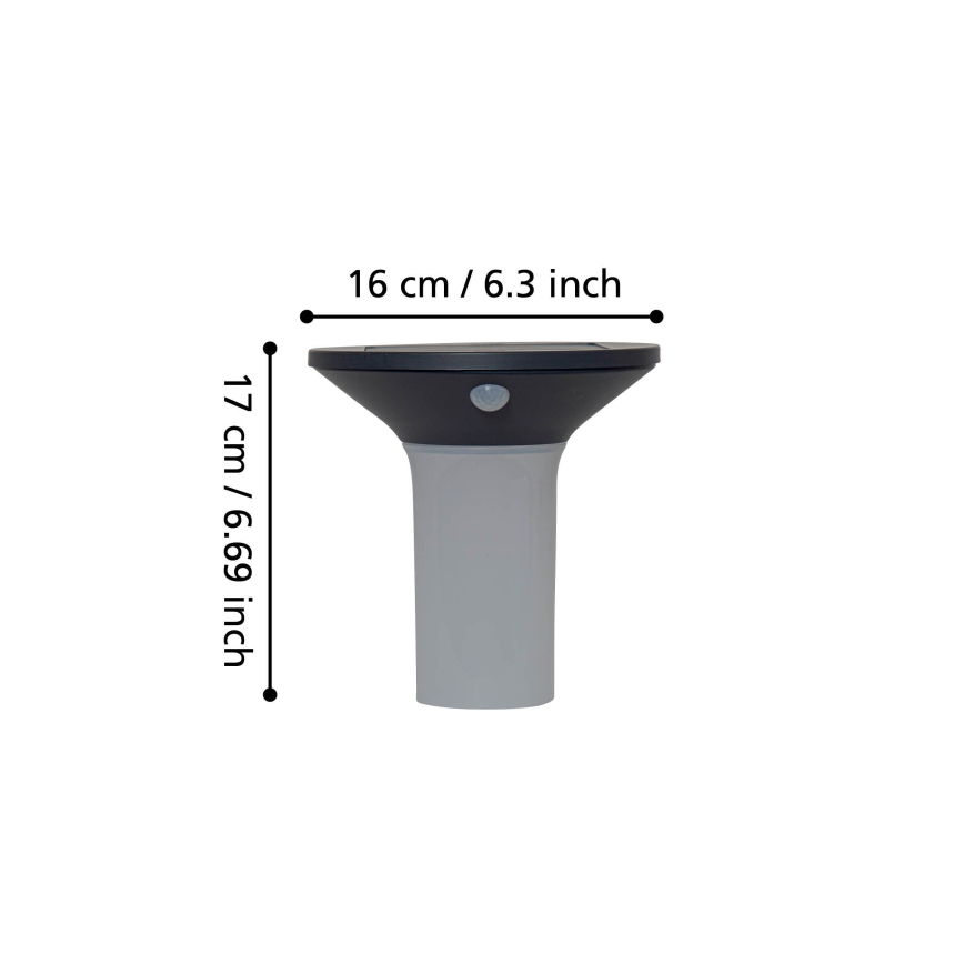 Eglo - LED Екстериорна соларна лампа със сензор 6xLED/0,03W/3,7V IP44