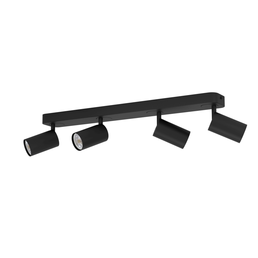Eglo - LED RGBW Димируем спот 4xGU10/4,9W/230V черен