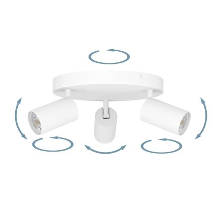 Eglo - LED RGBW Димируем спот 3xGU10/4,9W/230V бял