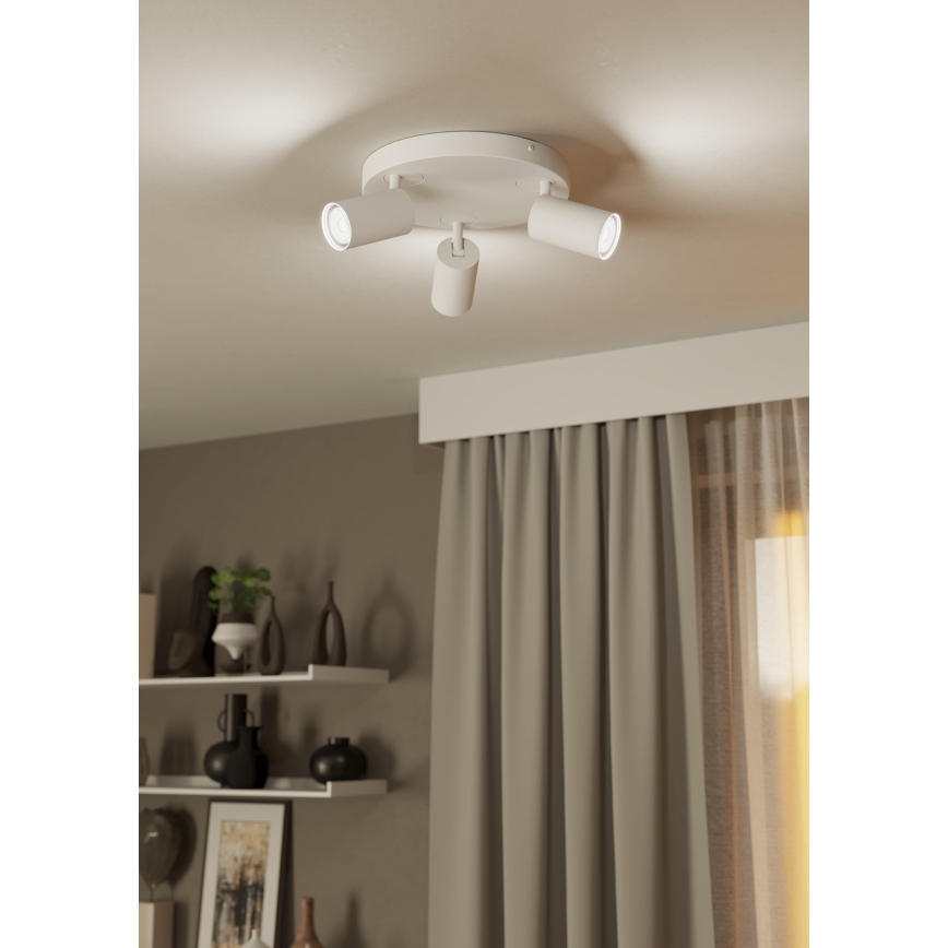 Eglo - LED RGBW Димируем спот 3xGU10/4,9W/230V бял