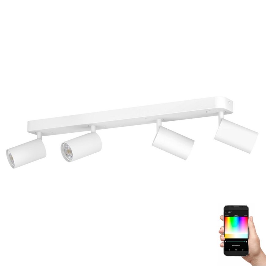 Eglo - LED RGBW Димируем спот 4xGU10/4,9W/230V бял