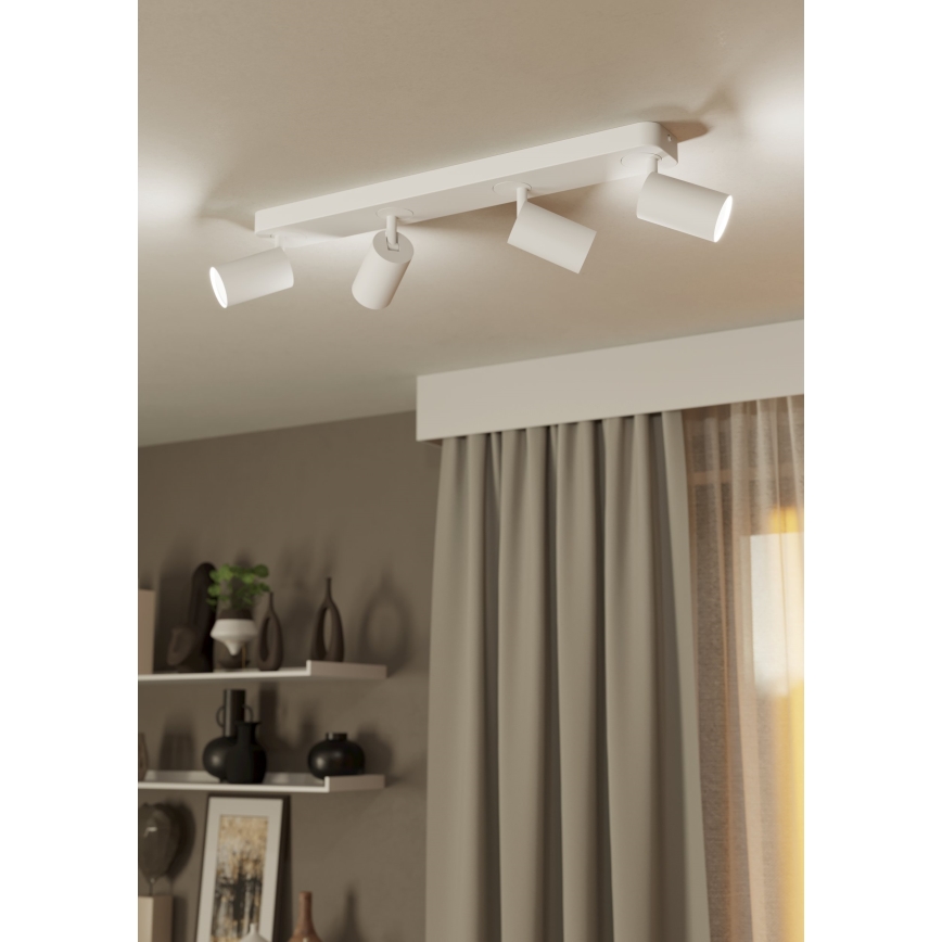 Eglo - LED RGBW Димируем спот 4xGU10/4,9W/230V бял