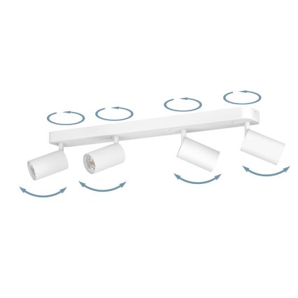 Eglo - LED RGBW Димируем спот 4xGU10/4,9W/230V бял