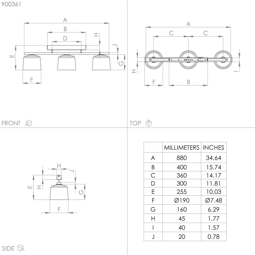 Eglo - Полилей за повърхностен монтаж 3xE27/40W/230V