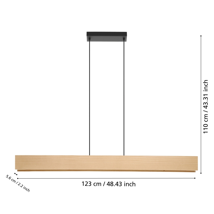 Eglo - LED RGBW Димируем пендел LED/35W/230V 2700-6500K