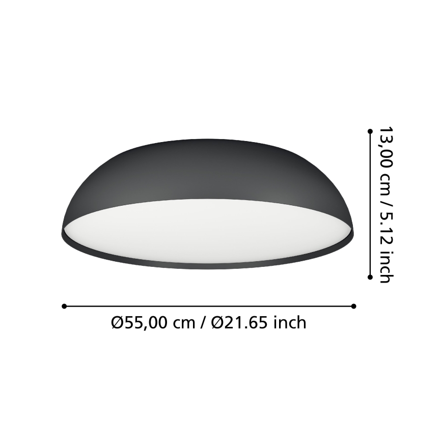Eglo - LED RGBW Димируем плафон 3xLED/11W/230V 2700-6500K Ø 55 см