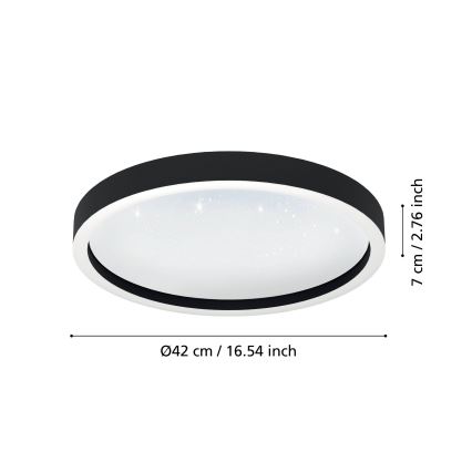 Eglo - LED RGBW Димируем плафон LED/17,8W/230V 2700-6500K