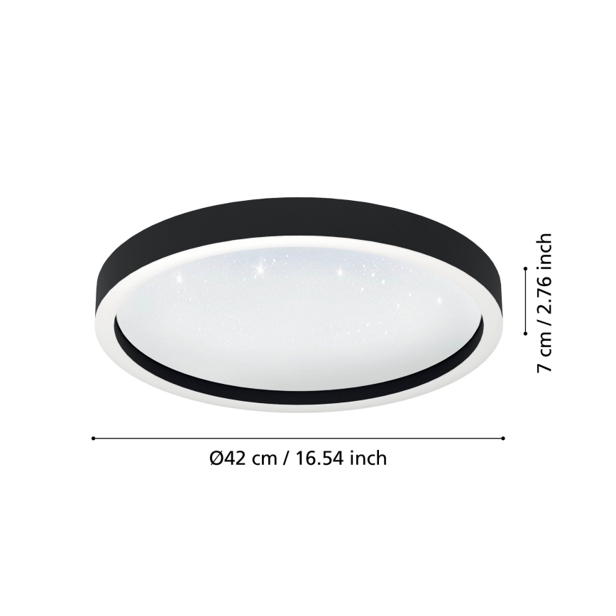 Eglo - LED RGBW Димируем плафон LED/17,8W/230V 2700-6500K