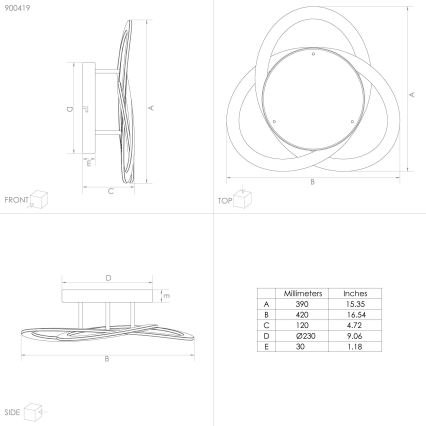 Eglo - LED Плафон LED/35W/230V