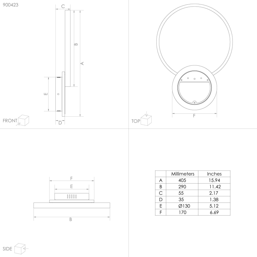 Eglo - LED Димируем плафон LED/15W/230V златист + дистанционно