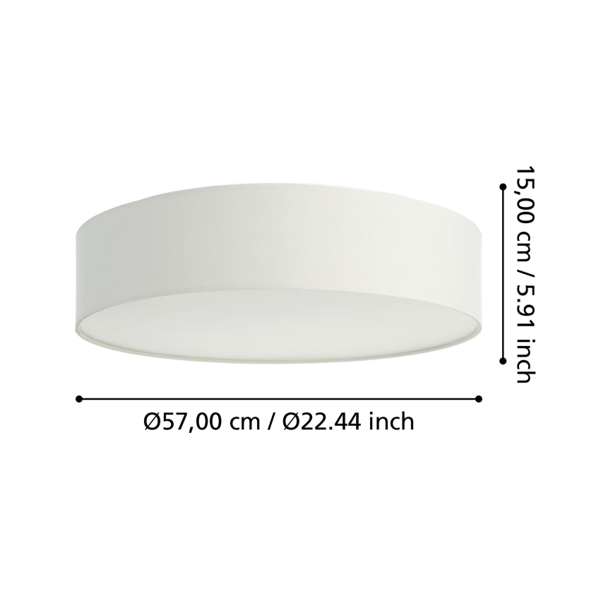 Eglo - LED RGBW Димируем плафон LED/35W/230V 2700-6500K бял