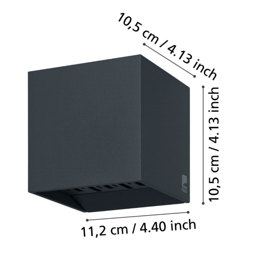 Eglo - LED Екстериорен аплик 2xLED/3,3W/230V IP54