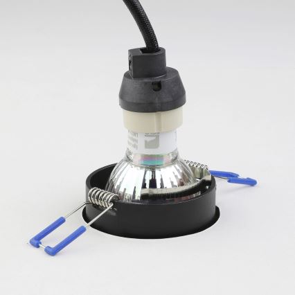 Eglo - Лампа за вграждане 1xGU10/35W/230V черен
