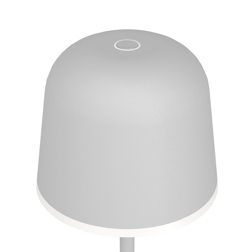 Eglo - LED регулируема външна презареждаща се лампа LED/2,2W/5V 1800 mAh сива IP54