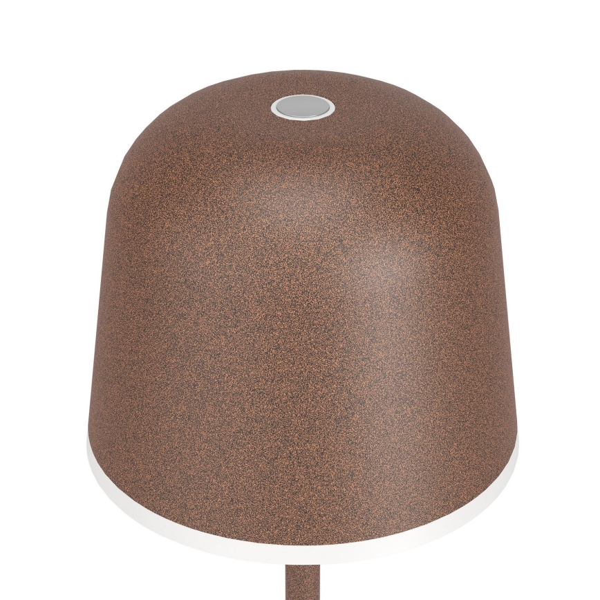 Eglo - LED Димируем екстериорен rechargeable лампа LED/2,2W/5V 1800mAh кафяв IP54