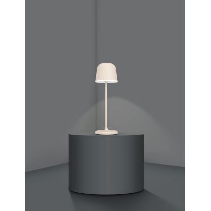 Eglo - LED Димируем екстериорен акумулаторен лампа LED/2,2W/5V 1800 mAh бежов IP54