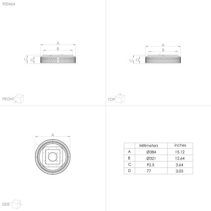 Eglo - LED Плафон LED/24W/230V