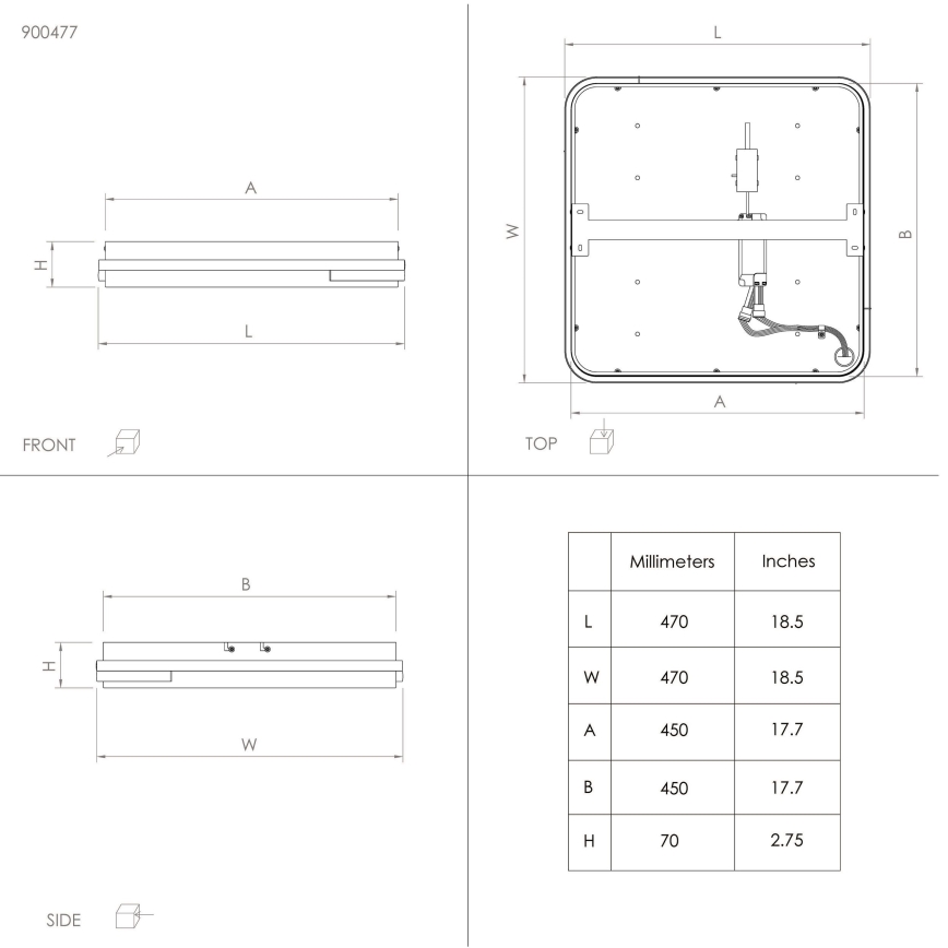 Eglo - LED RGBW Димируем плафон LED/22W/230V