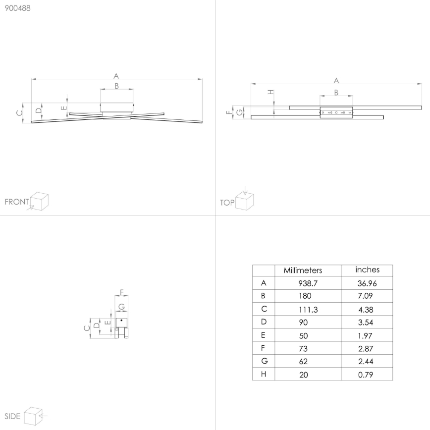 Eglo - LED Димируема плафониера 2xLED/13W/230V