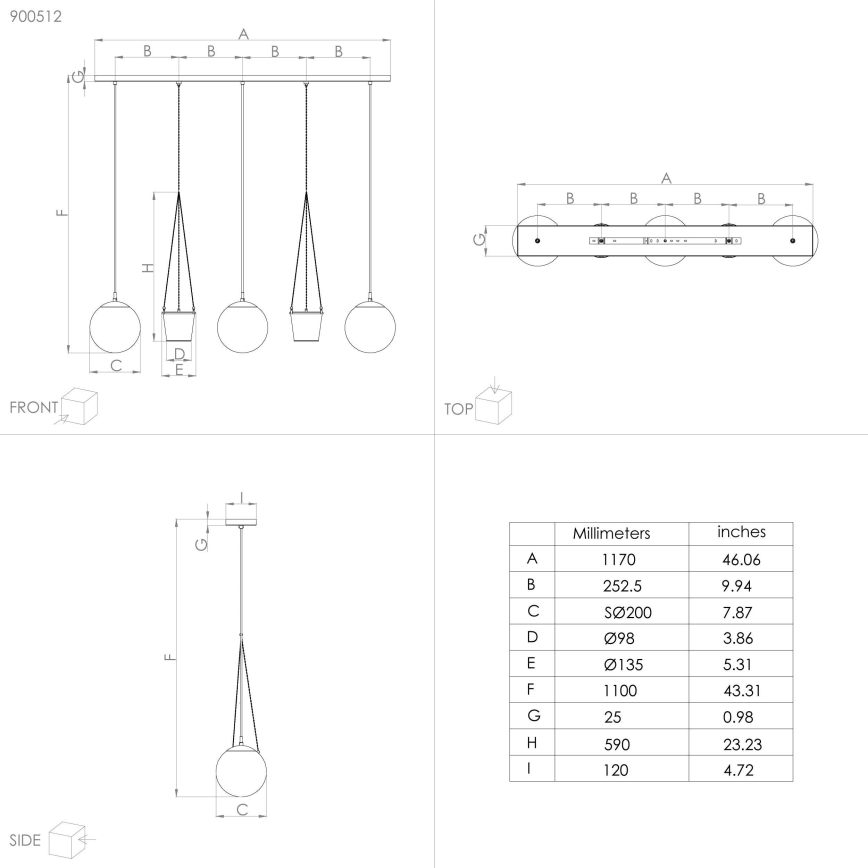 Eglo - Пендел 3xE27/40W/230V