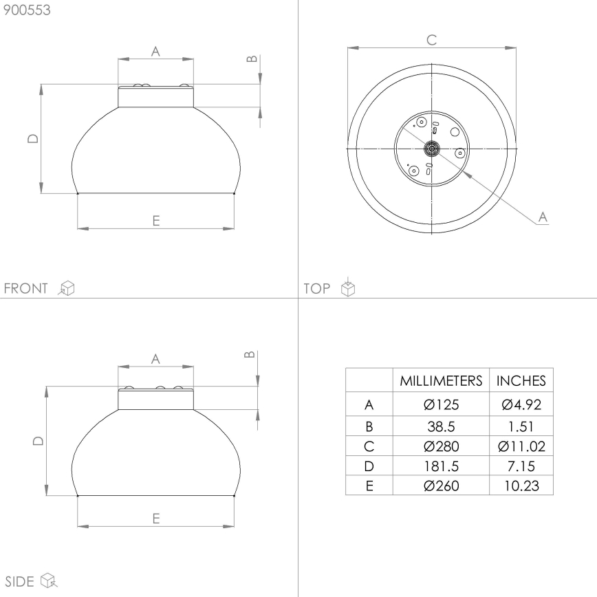Eglo - Плафониера 1xE27/40W/230V черна