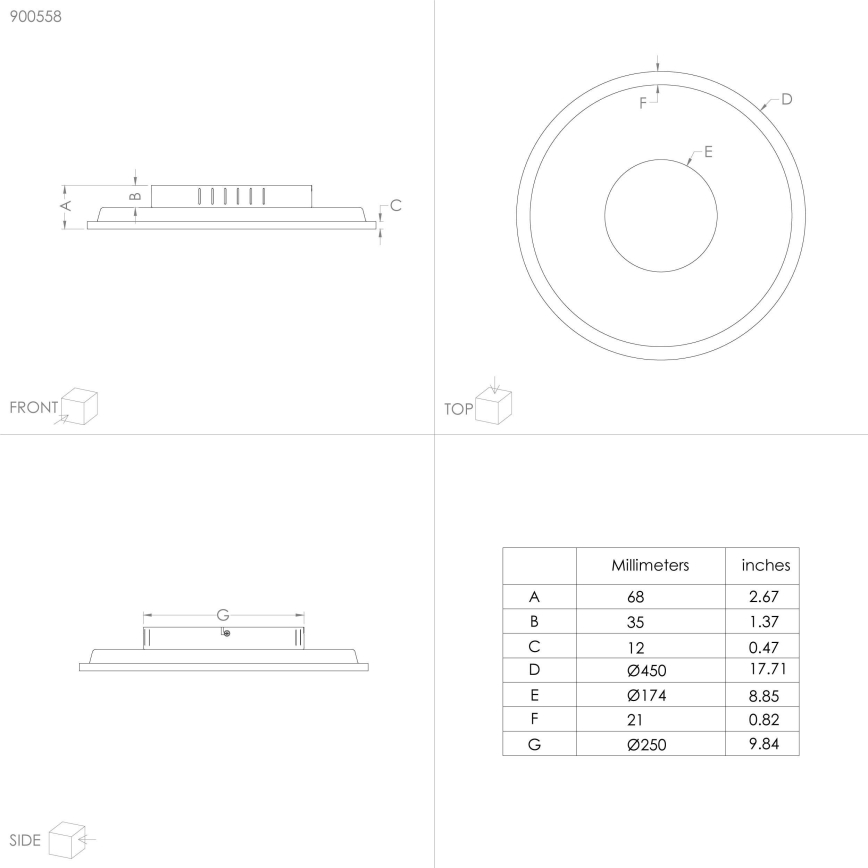Eglo - LED Плафон LED/27W/230V