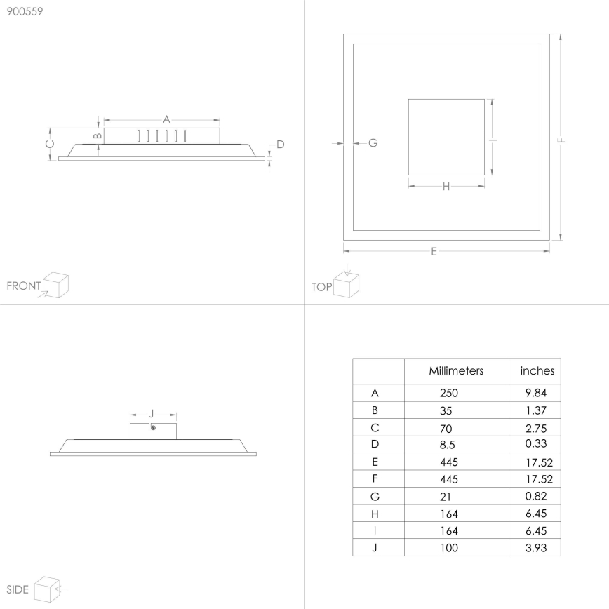 Eglo - LED Плафон LED/28W/230V