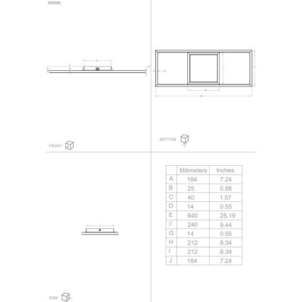 Eglo - LED RGBW Димируем плафон LED/21W/230V