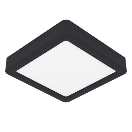 Eglo - Димируема LED плафониера, 11W/230V, черна, 16x16 cm