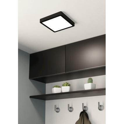Eglo - LED Димируем плафон LED/17W/230V черен