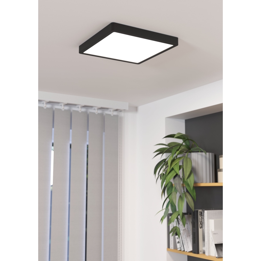 Eglo - LED Димируем плафон LED/20,5W/230V черен