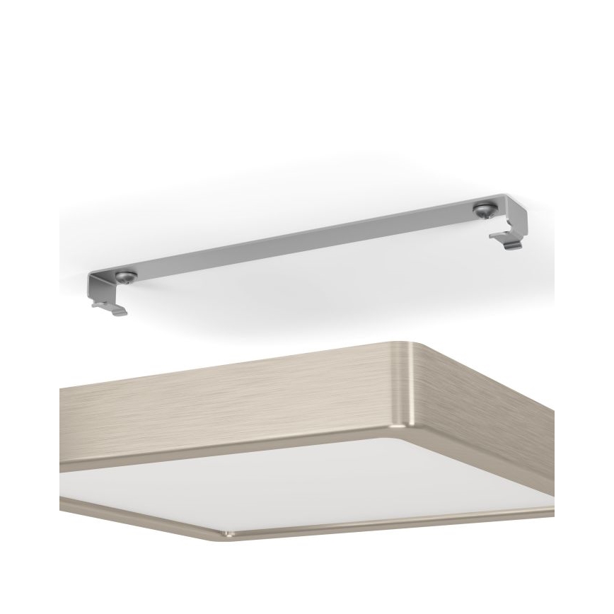 Eglo - Димируемо LED таванно осветително тяло LED/17W/230V матов хром 21x21 cm