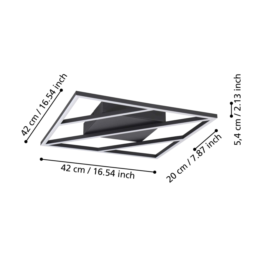 Eglo - LED Димируем плафон LED/21W/230V + дистанционно