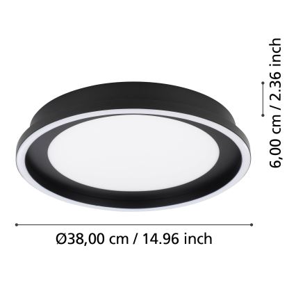 Eglo - LED Димируем плафон LED/21,5W/230V + дистанционно